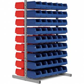 Lagerreol til sm&aring;dele Nr.6 med T-fod