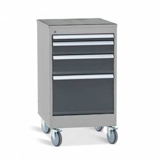 Skuffesektion VS1 4 skuffer p&aring; hjul