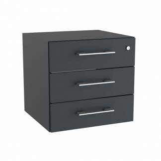 Skuffeindsats DNA, Antracit med alugr&aring; h&aring;ndtag