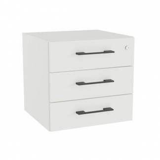 Skuffeindsats DNA, Hvid med sorte h&aring;ndtag