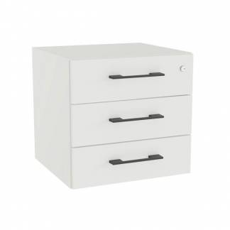 Skuffeindsats DNA, Hvid med sorte h&aring;ndtag