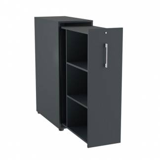 Towerskab DNA A9 H&oslash;jre, Antracit med hvidt h&aring;ndtag