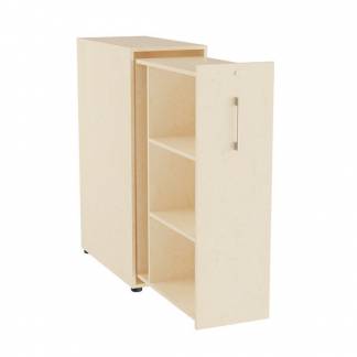 Towerskab DNA A9 H&oslash;jre, Birk med alugr&aring;t h&aring;ndtag