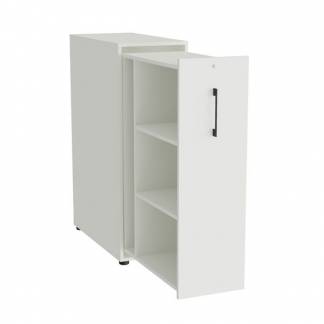 Towerskab DNA A9 H&oslash;jre, Hvid med sort h&aring;ndtag