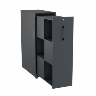 Towerskab DNA A9M, Antracit med sort h&aring;ndtag