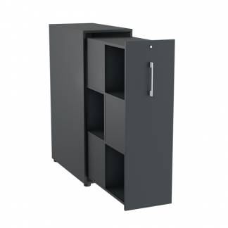 Towerskab DNA A9M, Antracit med hvidt h&aring;ndtag