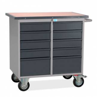 V&aelig;rkstedsvogn SMV 10 skuffer, RAL7004/7024