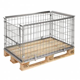 Palleramme 1200x800x640mm &aring;bning p&aring; kortside
