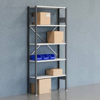 Lagerreol &Aring;ben V06 2100x1000x300  RAL 7035