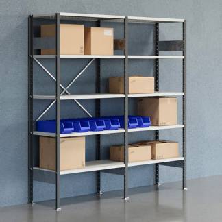 Lagerreol &Aring;ben V06 2100x2000x500  RAL 7035