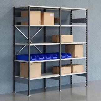 Lagerreol &Aring;ben V06 2100x2000x600  RAL 7035