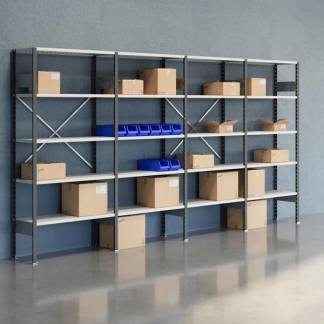 Lagerreol &Aring;ben V06 2100x4000x400  RAL 7035