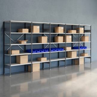 Lagerreol &Aring;ben V06 2100x5000x500  RAL 7035