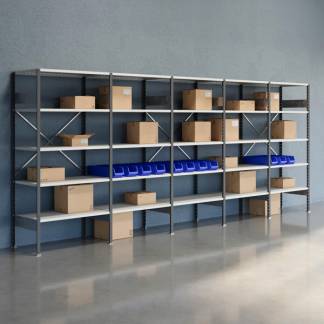 Lagerreol &Aring;ben V06 2100x5000x600  RAL 7035