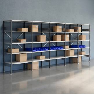 Lagerreol &Aring;ben V06 2100x5000x600  RAL 7035