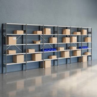 Lagerreol &Aring;ben V06 2100x6000x300  RAL 7035