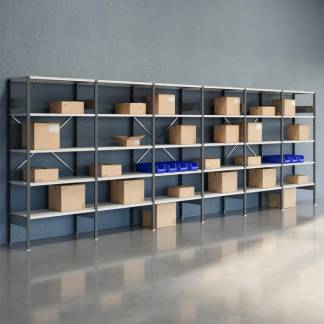 Lagerreol &Aring;ben V06 2100x6000x500  RAL 7035