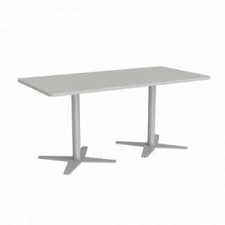 M&oslash;debord DNA, Lys gr&aring; 1600x800 mm rektangul&aelig;r, Alugr&aring;t understel