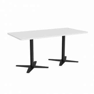 M&oslash;debord DNA, Hvid 1600x800 mm rektangul&aelig;r, Sort understel