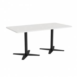 M&oslash;debord DNA, Hvid 1600x800 mm rektangul&aelig;r, Sort understel