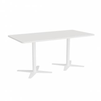 M&oslash;debord DNA, Hvid 1600x800 mm rektangul&aelig;r, Hvidt understel