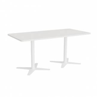 M&oslash;debord DNA, Hvid 1600x800 mm rektangul&aelig;r, Hvidt understel