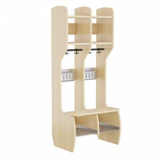 Garderobe M&aring;ns Hel 2 pladser, birk