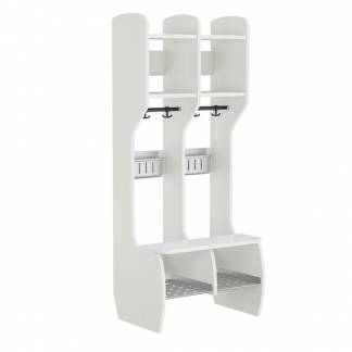 Garderobe M&aring;ns Hel 2 pladser, hvid