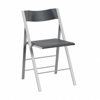 Klapstol Mini antracit med alugr&aring; stoleben, 2-pak