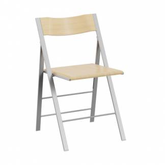 Klapstol Mini ask fin&eacute;r med alugr&aring; stoleben, 2-pak