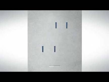 V&aelig;gkit til montering af skabs bredde 300mm