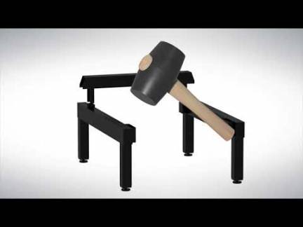 B&aelig;nkstel til garderobeskab 300x550 mm