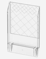 Brochureholder A4 - 1 fag - Transparent