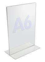 TWIN AGENDA Acrylic Display A6, T-Stand