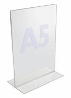 TWIN AGENDA Acrylic Display A5, T-Stand