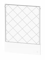 Frontplade til brochureholder TWIN Flexibel - Transparent