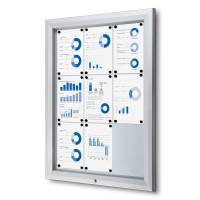 TWIN Udendørs Whiteboard Udhængsskab – 9 x A4