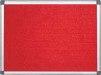 TWIN Filt opslagstavle 900x600 mm Rød