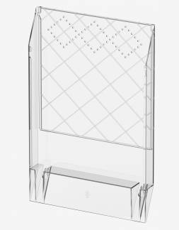 Brochureholder A4 - 1 fag - Transparent