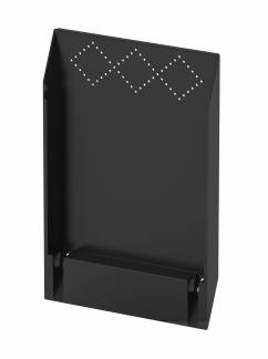 Brochureholder A4 - 1 fag - Sort